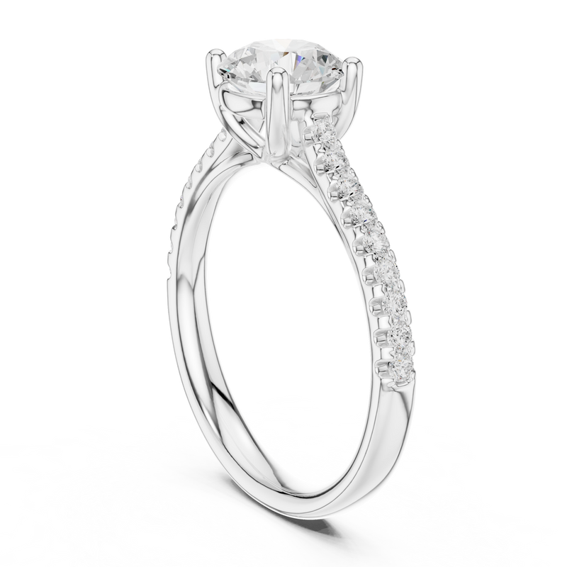 Ladies Ring DDLR-634@7 - White Gold - Image