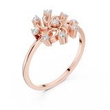 Ladies Ring DDLR-635@7 - Rose Gold - Image