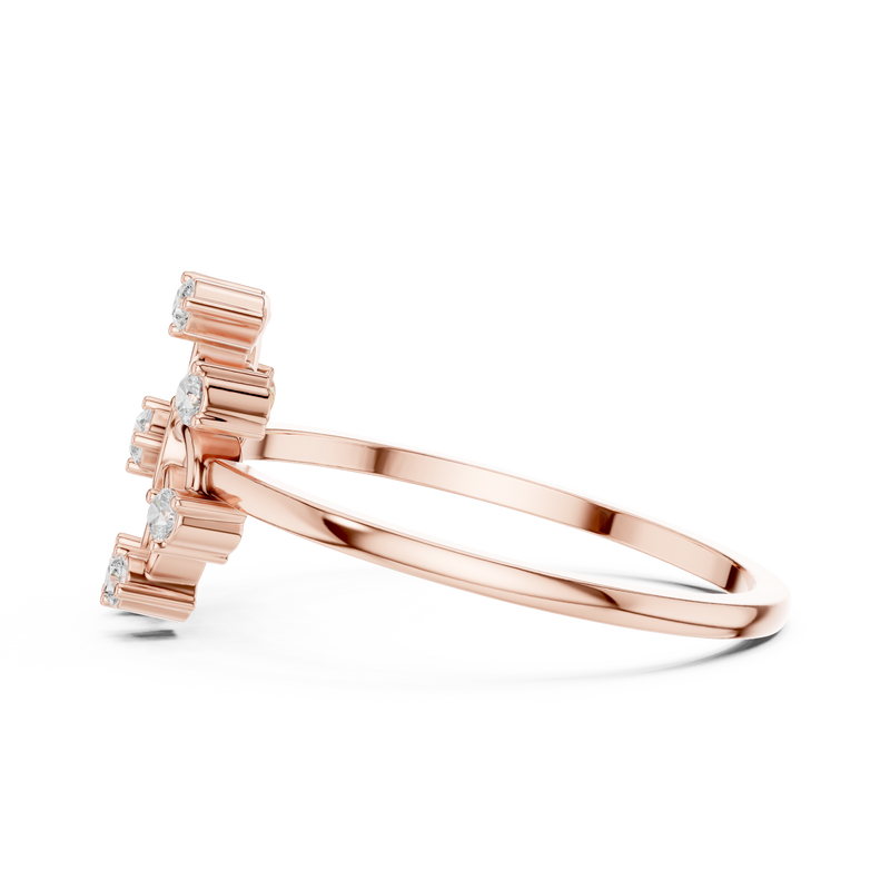 Ladies Ring DDLR-635@7 - Rose Gold - Image