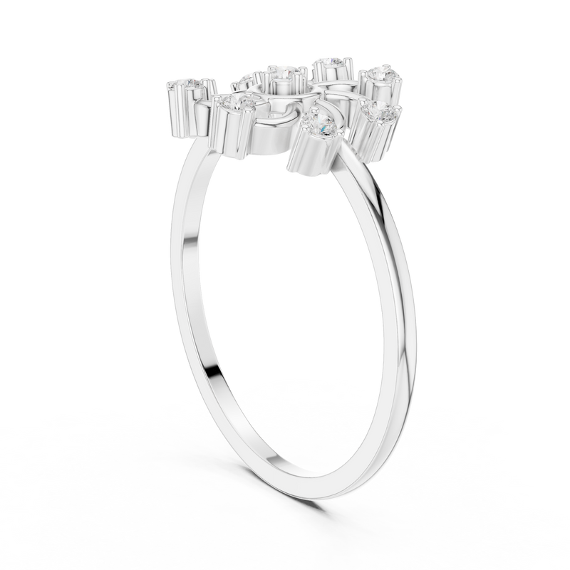 Ladies Ring DDLR-635@7 - White Gold - Image