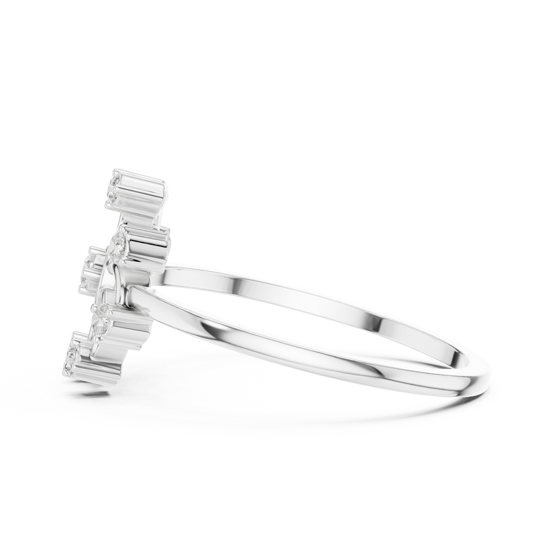 Ladies Ring DDLR-635@7 - White Gold - Image