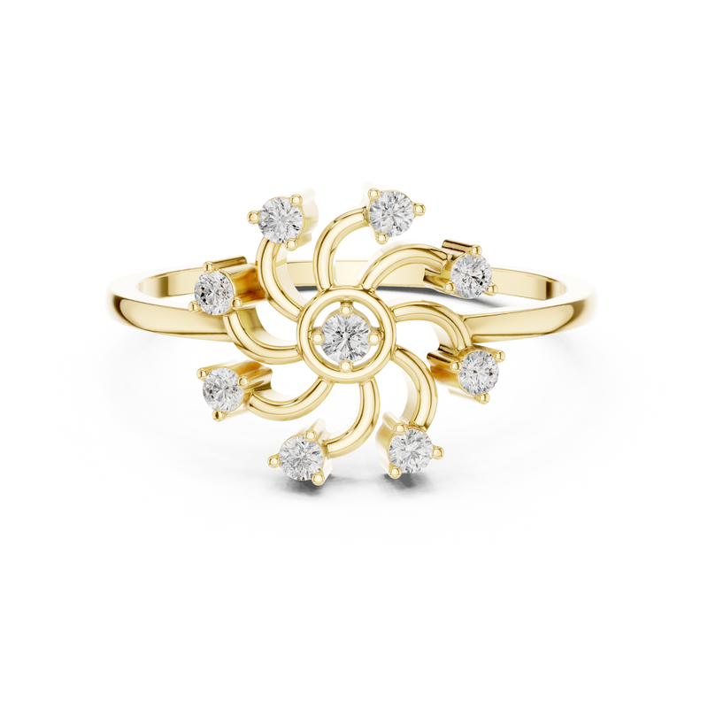 Ladies Ring DDLR-635@7 - Yellow Gold - Image