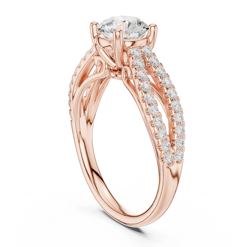 Ladies Ring DDLR-636@7 - Rose Gold - Image