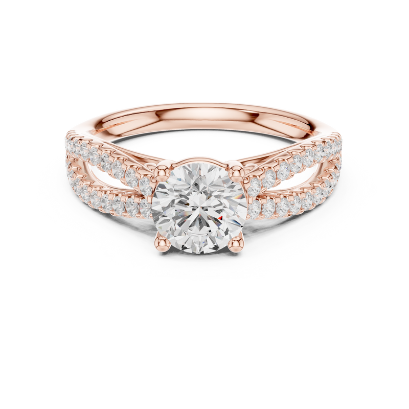 Ladies Ring DDLR-636@7 - Rose Gold - Image