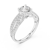 Ladies Ring DDLR-636@7 - White Gold - Image