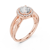 Ladies Ring DDLR-637@7 - Rose Gold - Image