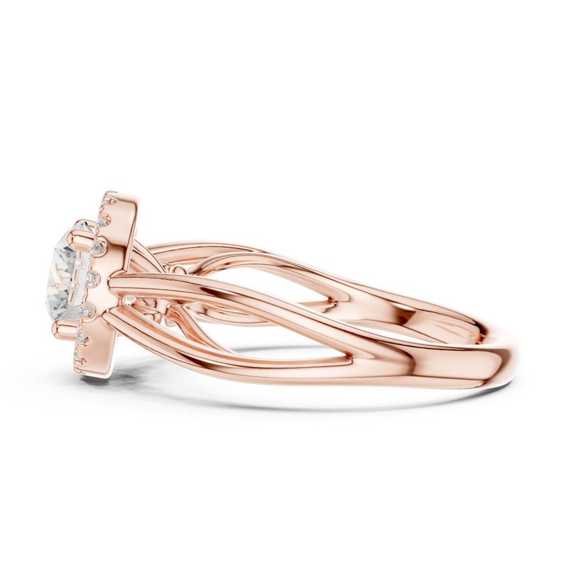 Ladies Ring DDLR-637@7 - Rose Gold - Image