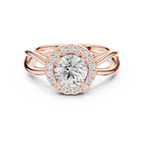 Ladies Ring DDLR-637@7 - Rose Gold - Image
