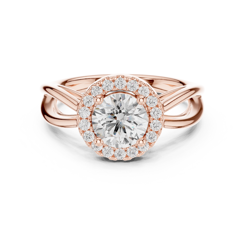 Ladies Ring DDLR-637@7 - Rose Gold - Image