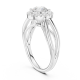 Ladies Ring DDLR-637@7 - White Gold - Image