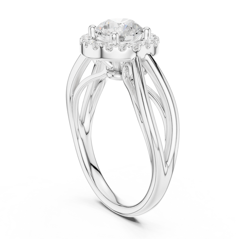 Ladies Ring DDLR-637@7 - White Gold - Image