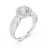 Ladies Ring DDLR-637@7 - White Gold - Image