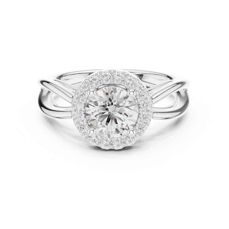 Ladies Ring DDLR-637@7 - White Gold - Image