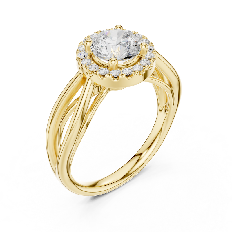 Ladies Ring DDLR-637@7 - Yellow Gold - Image