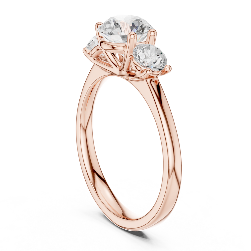 Ladies Ring DDLR-638@7 - Rose Gold - Image