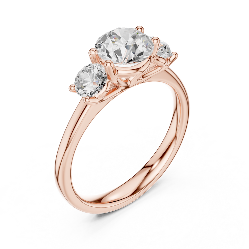 Ladies Ring DDLR-638@7 - Rose Gold - Image