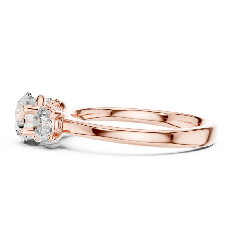 Ladies Ring DDLR-638@7 - Rose Gold - Image