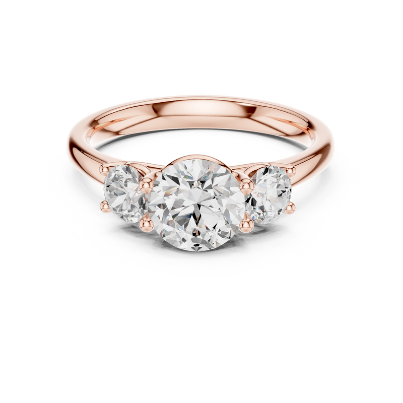 Ladies Ring DDLR-638@7 - Rose Gold - Image