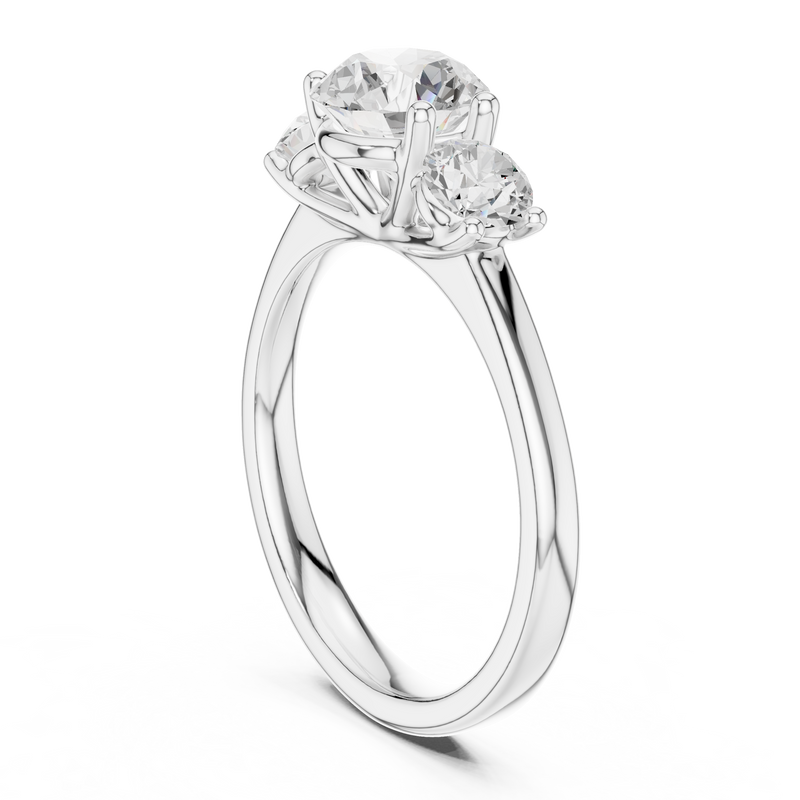 Ladies Ring DDLR-638@7 - White Gold - Image