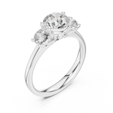 Ladies Ring DDLR-638@7 - White Gold - Image