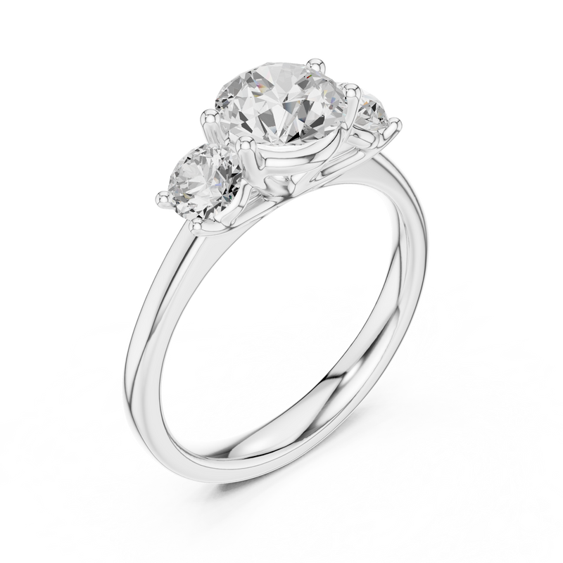 Ladies Ring DDLR-638@7 - White Gold - Image