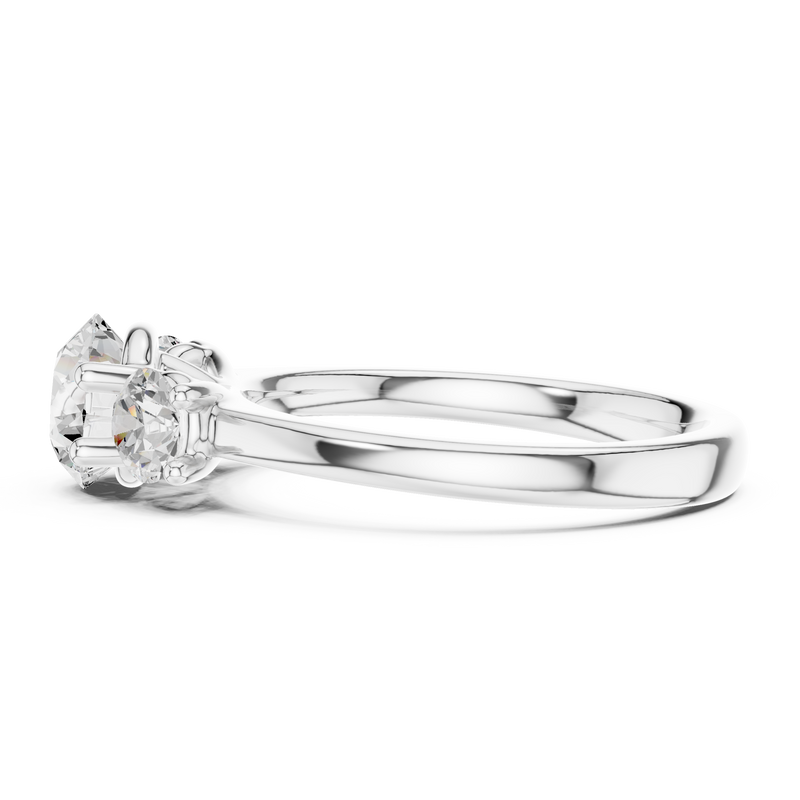Ladies Ring DDLR-638@7 - White Gold - Image