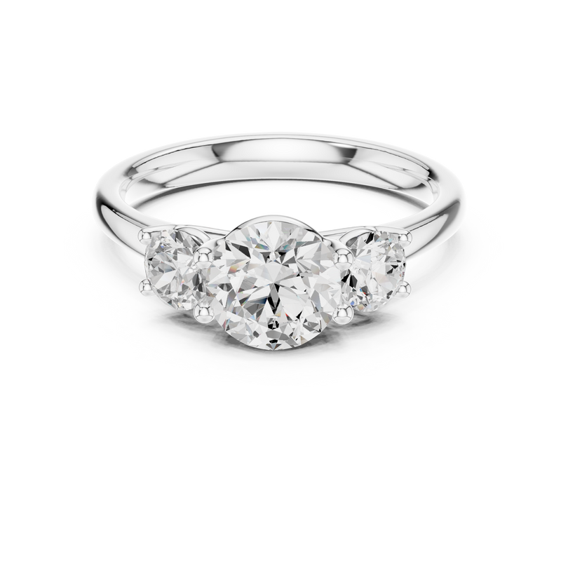 Ladies Ring DDLR-638@7 - White Gold - Image