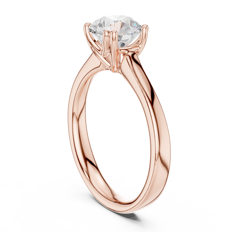 Ladies Ring DDLR-639@7 - Rose Gold - Image