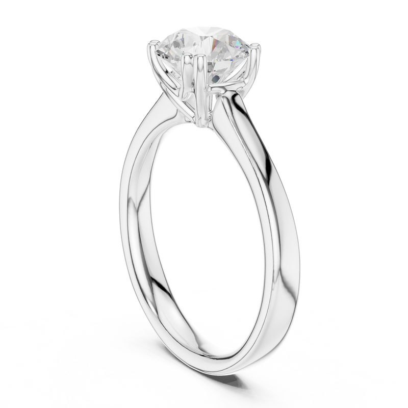 Ladies Ring DDLR-639@7 - White Gold - Image