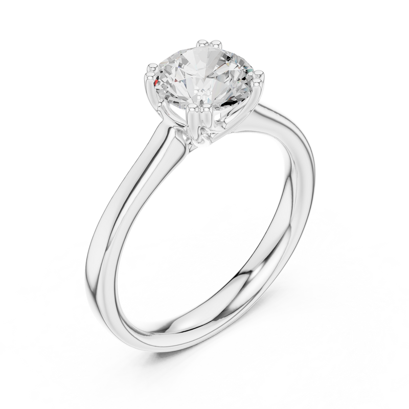 Ladies Ring DDLR-639@7 - White Gold - Image