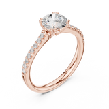 Ladies Ring DDLR-640@7 - Rose Gold - Image