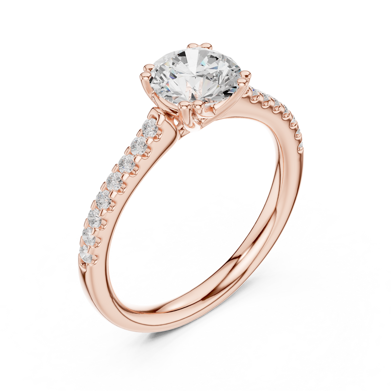Ladies Ring DDLR-640@7 - Rose Gold - Image