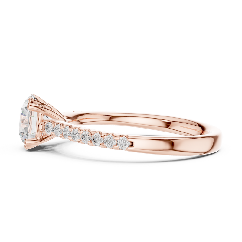 Ladies Ring DDLR-640@7 - Rose Gold - Image