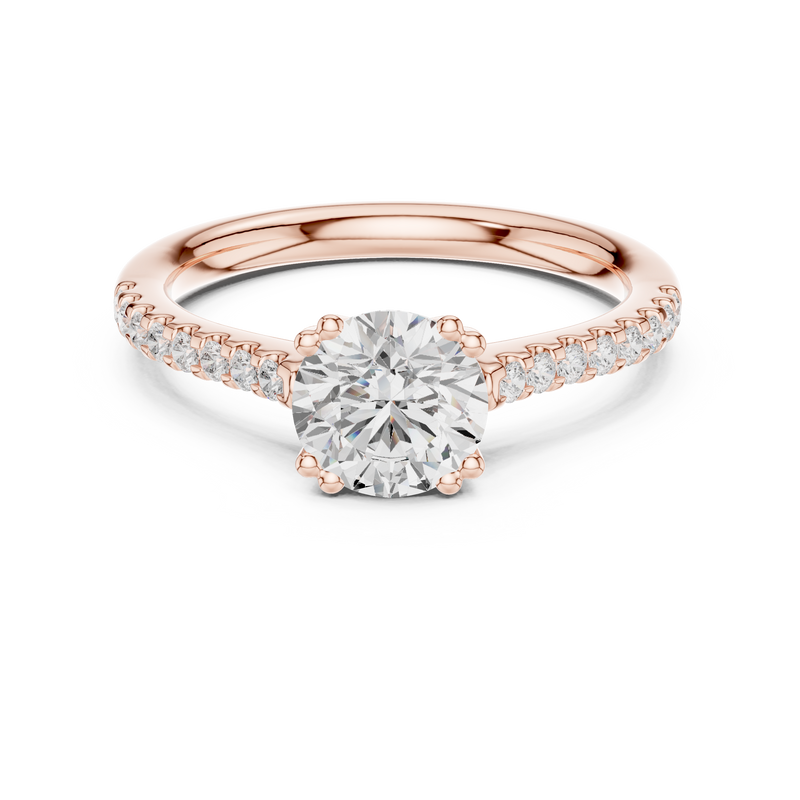 Ladies Ring DDLR-640@7 - Rose Gold - Image