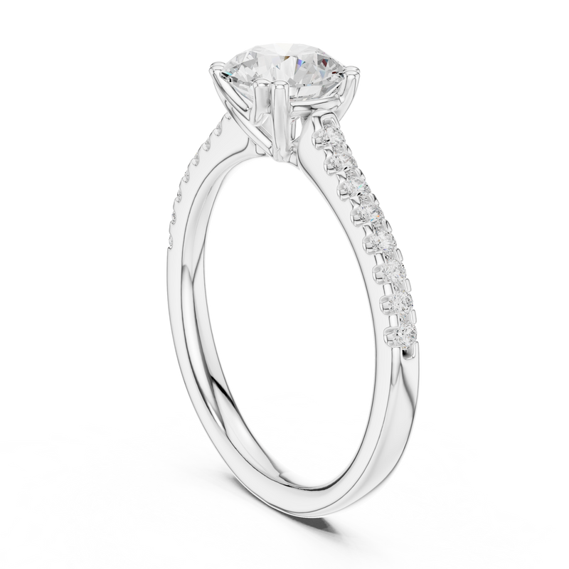 Ladies Ring DDLR-640@7 - White Gold - Image