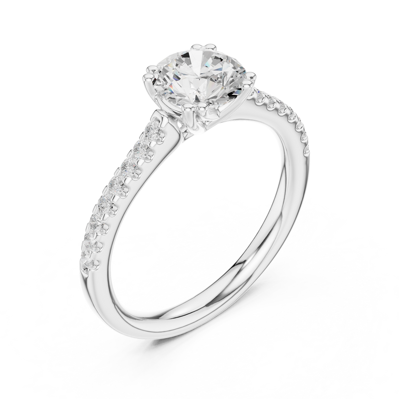 Ladies Ring DDLR-640@7 - White Gold - Image