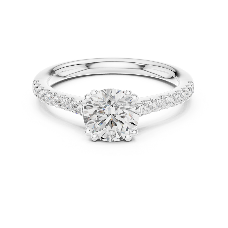 Ladies Ring DDLR-640@7 - White Gold - Image