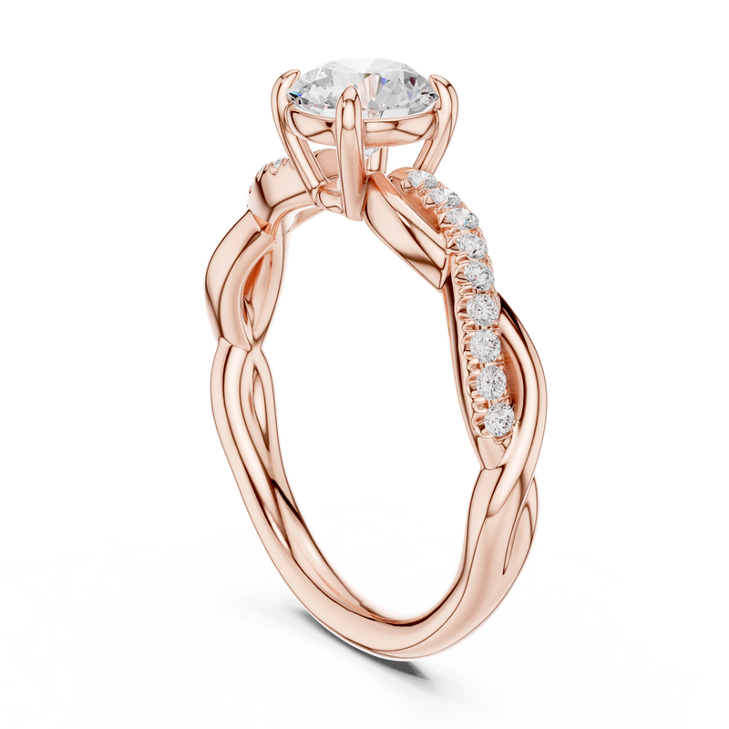 Ladies Ring DDLR-641@7 - Rose Gold - Image