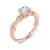 Ladies Ring DDLR-641@7 - Rose Gold - Image