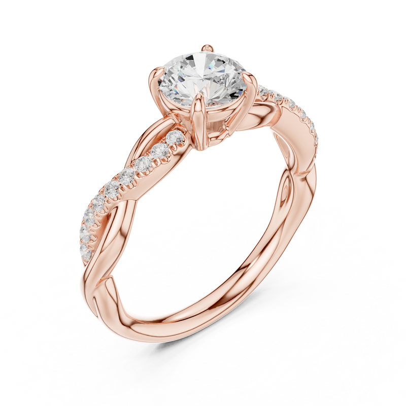 Ladies Ring DDLR-641@7 - Rose Gold - Image