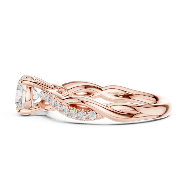 Ladies Ring DDLR-641@7 - Rose Gold - Image