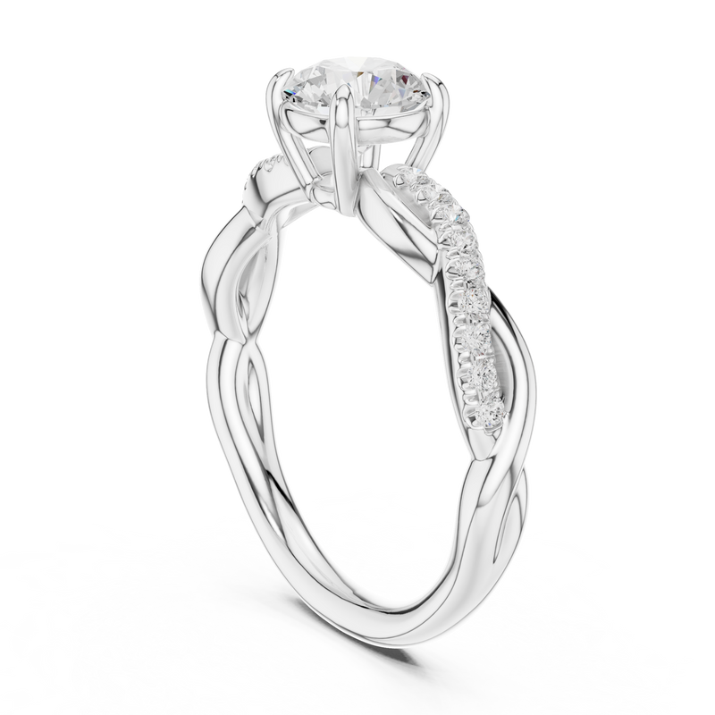 Ladies Ring DDLR-641@7 - White Gold - Image