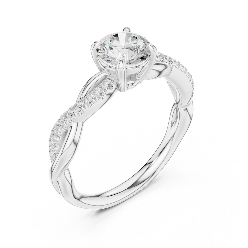 Ladies Ring DDLR-641@7 - White Gold - Image