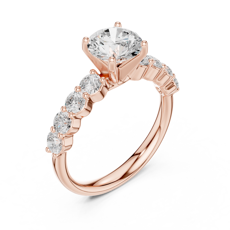 Ladies Ring DDLR-642@7 - Rose Gold - Image