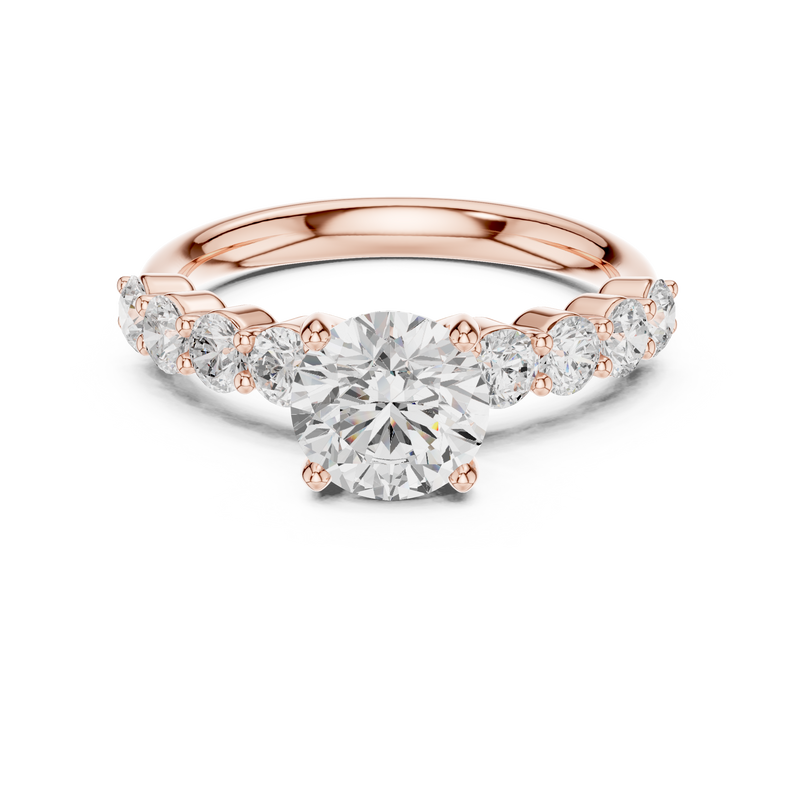 Ladies Ring DDLR-642@7 - Rose Gold - Image