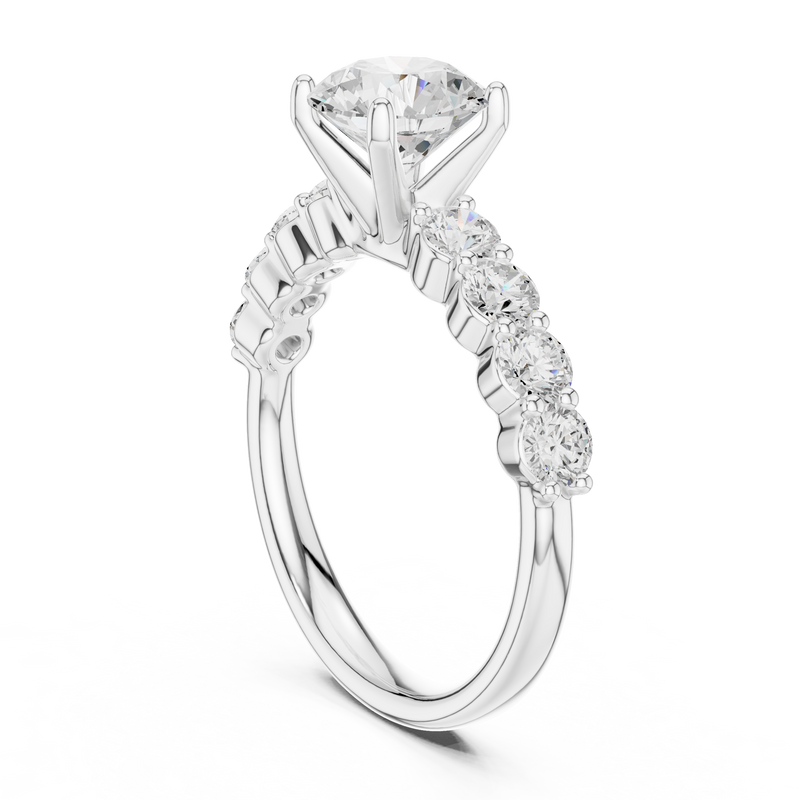 Ladies Ring DDLR-642@7 - White Gold - Image