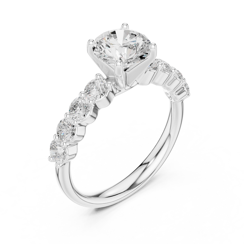 Ladies Ring DDLR-642@7 - White Gold - Image