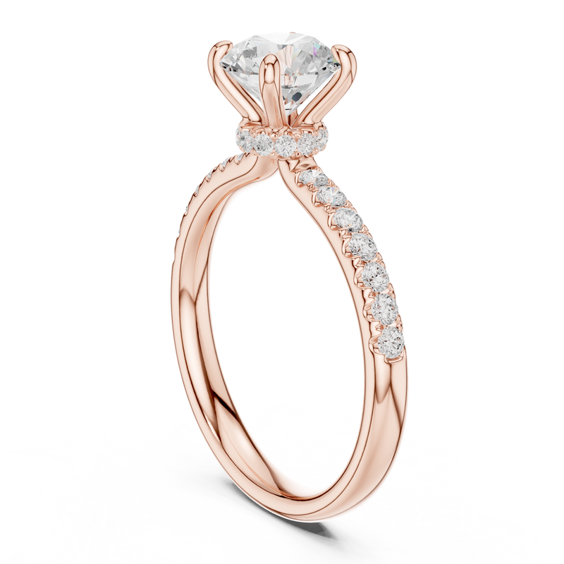 Ladies Ring DDLR-643@7 - Rose Gold - Image
