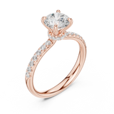 Ladies Ring DDLR-643@7 - Rose Gold - Image
