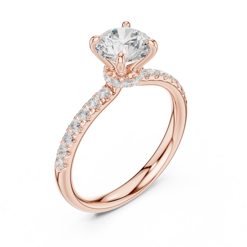Ladies Ring DDLR-643@7 - Rose Gold - Image